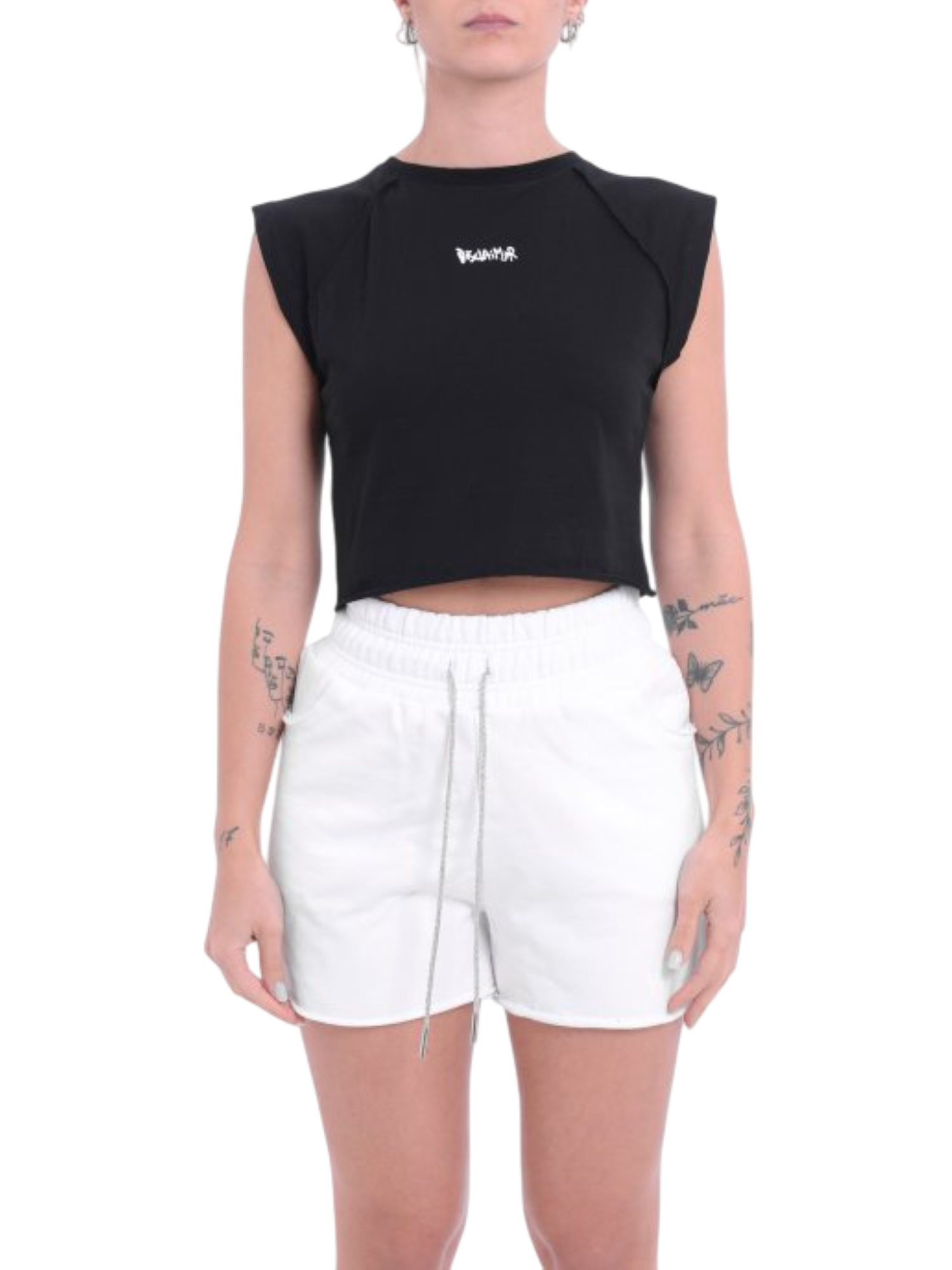 Disclaimer top cropped con logo nero 54996 NERO DISCLAIMER 