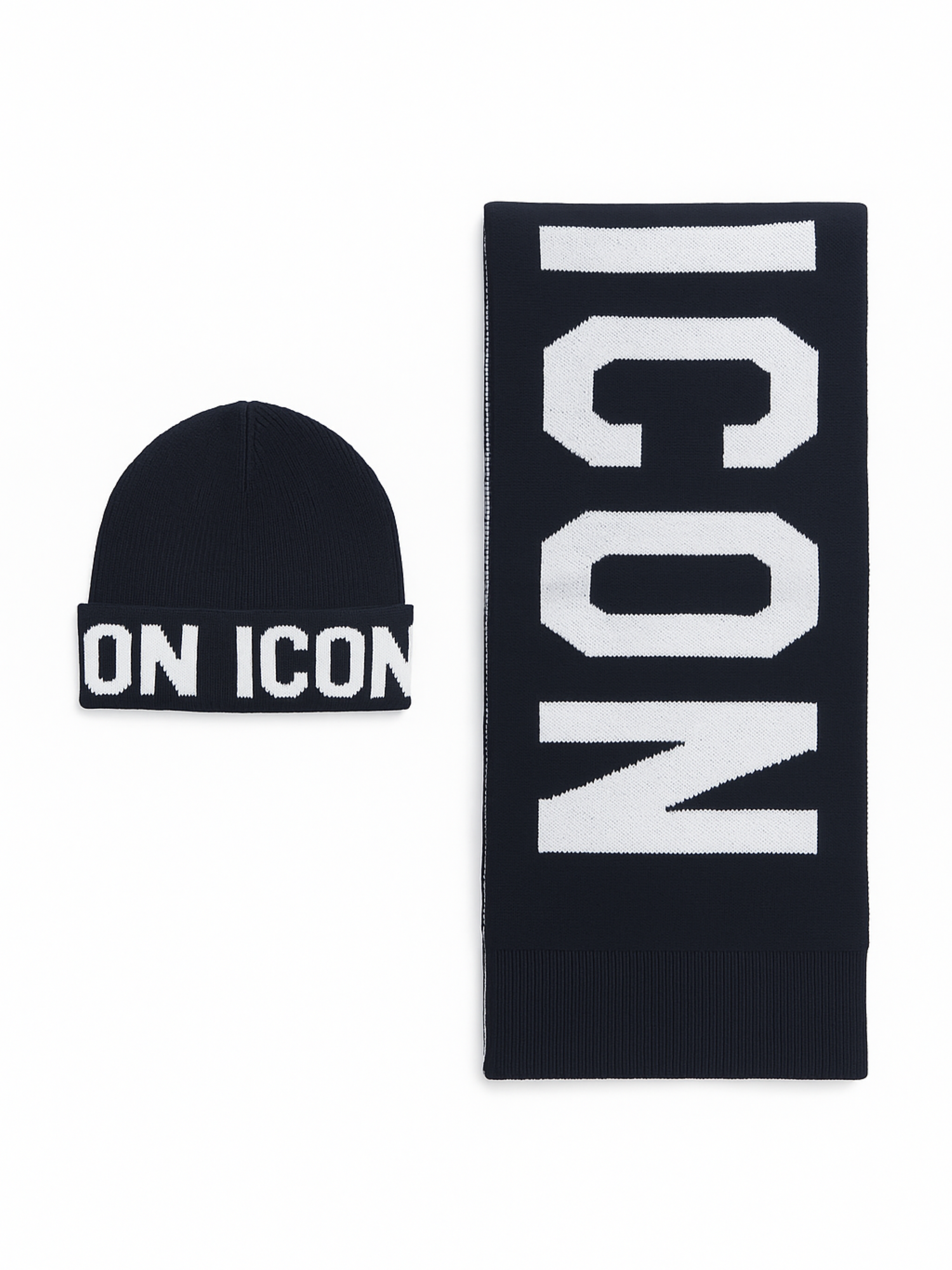 Icon set bambino cappello e sciarpa nero IJXAC00828 9000 ICON 