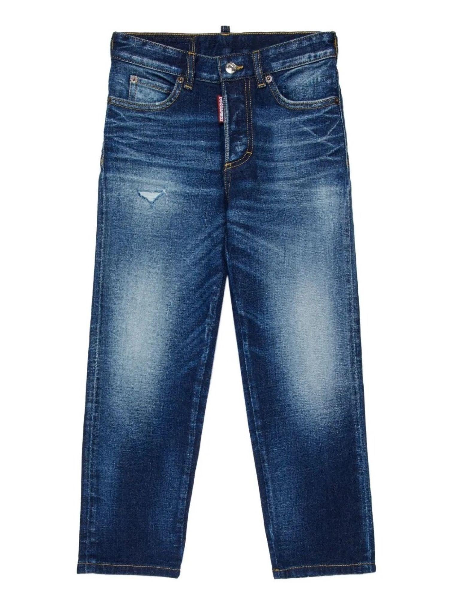 Dsquared2 jeans gamba dritta lavaggio blu DQ2241-D0AER DQ01 DSQUARED2 
