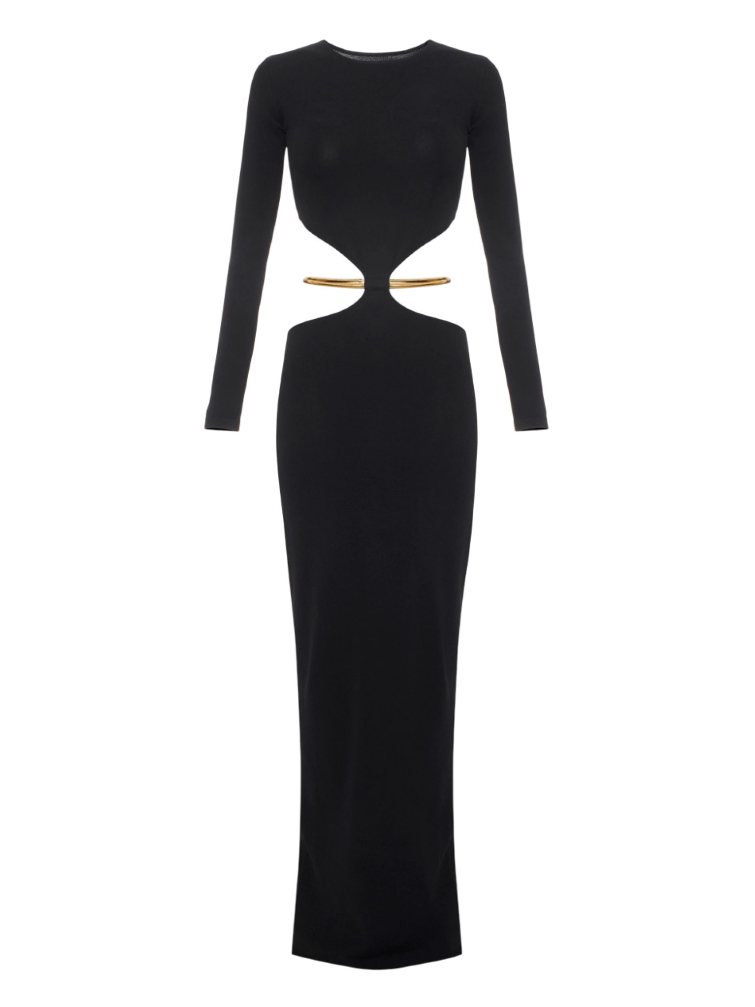 Elisabetta Franchi abito Red Carpet con cut out nero AM24S56E2 110 ELISABETTA FRANCHI 