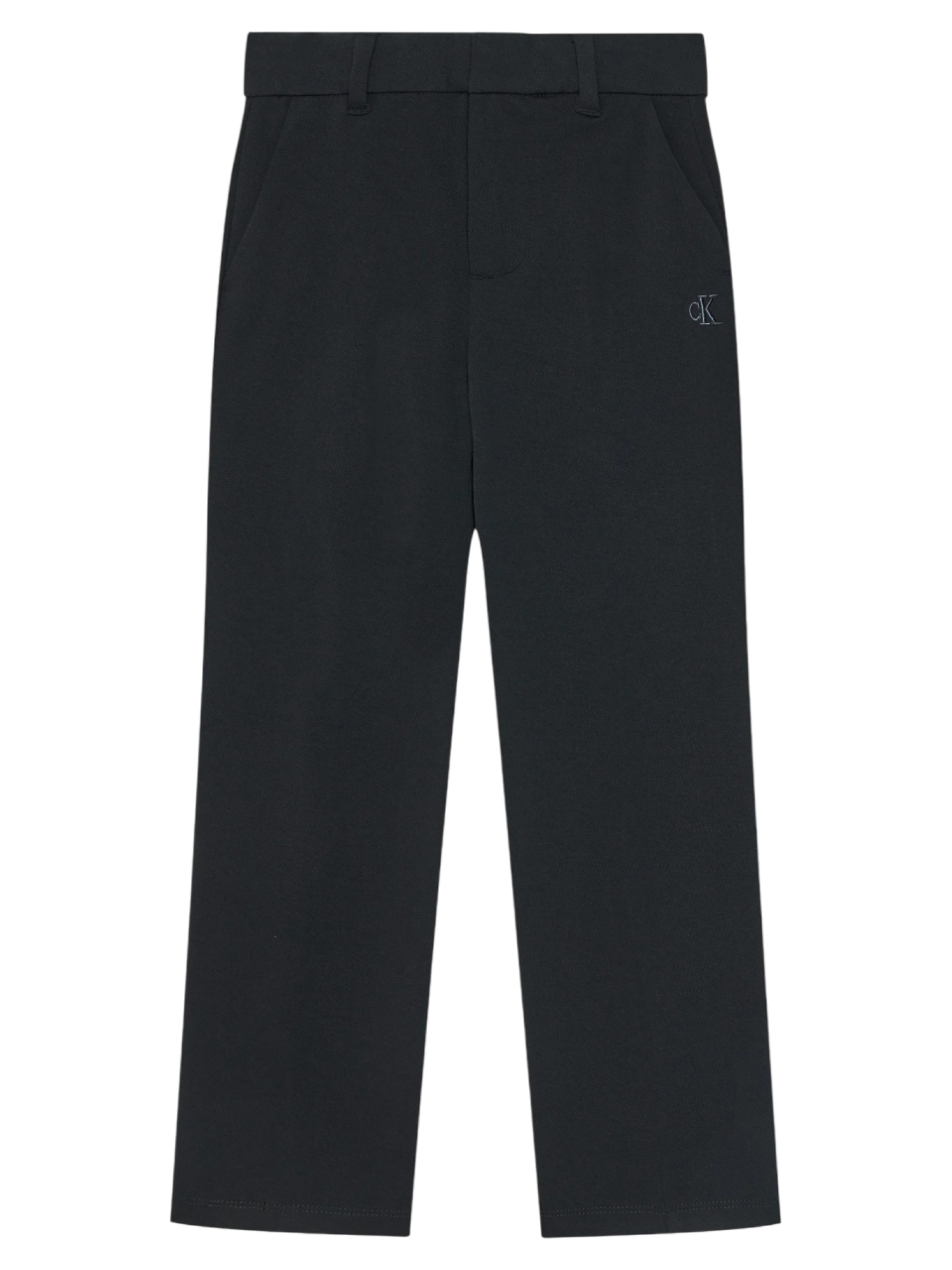 Calvin Klein Jeans pantaloni gamba dritta in twill nero IB0IB02341 BEH Calvin Klein Jeans 