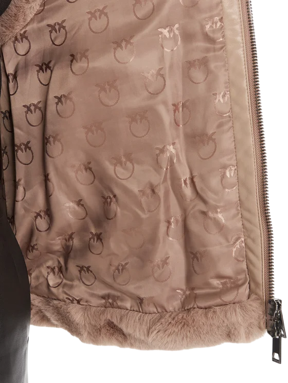Pinko gilet in ecopelliccia Deyn tortora 105107-A2WN D01 PINKO 