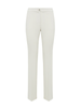 Blugirl pantaloni a zampa in tessuto crepe bianco latte