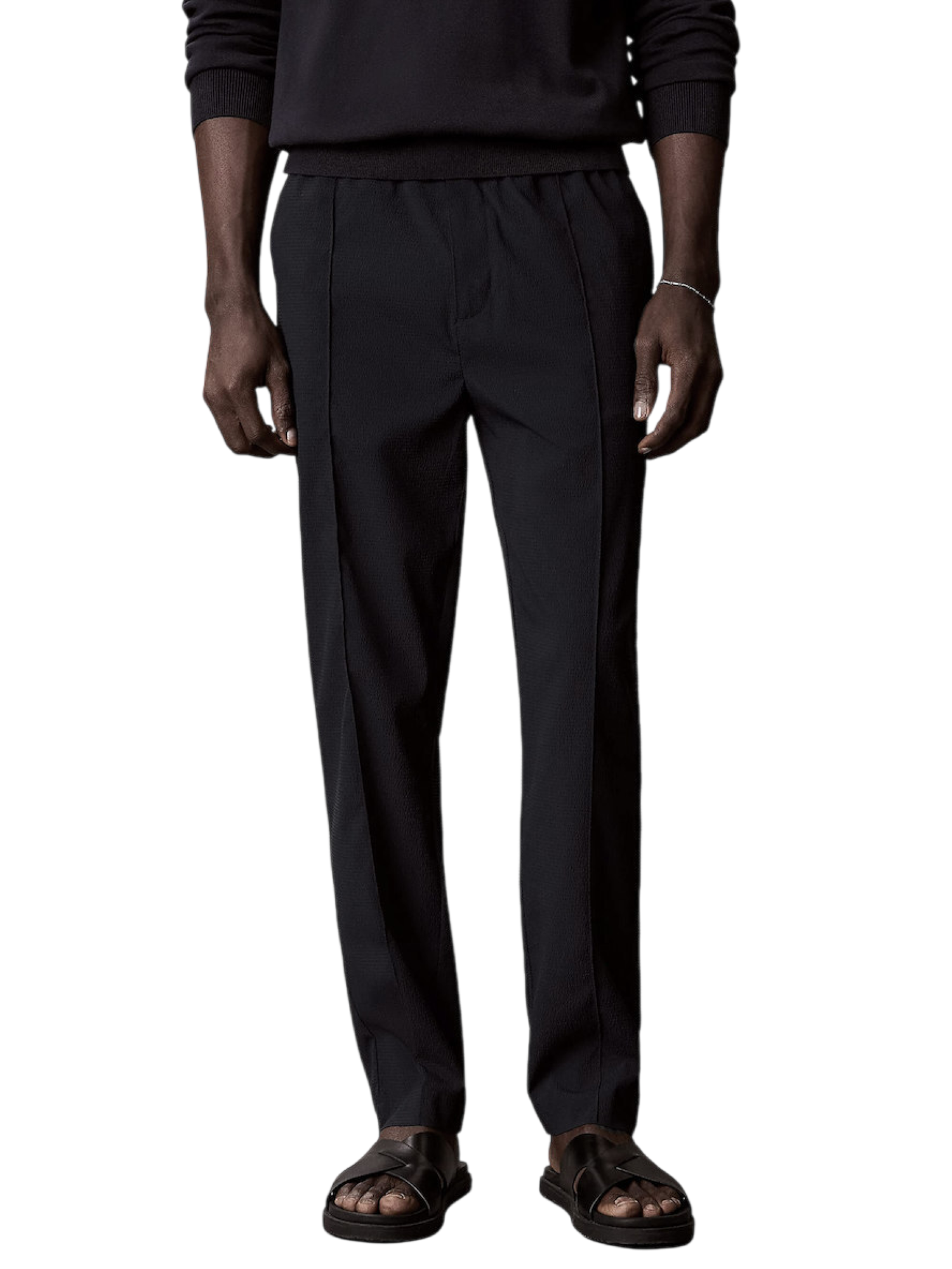 Calvin Klein pantaloni uomo slim fit nero LV04LF611G UB1 Calvin Klein 