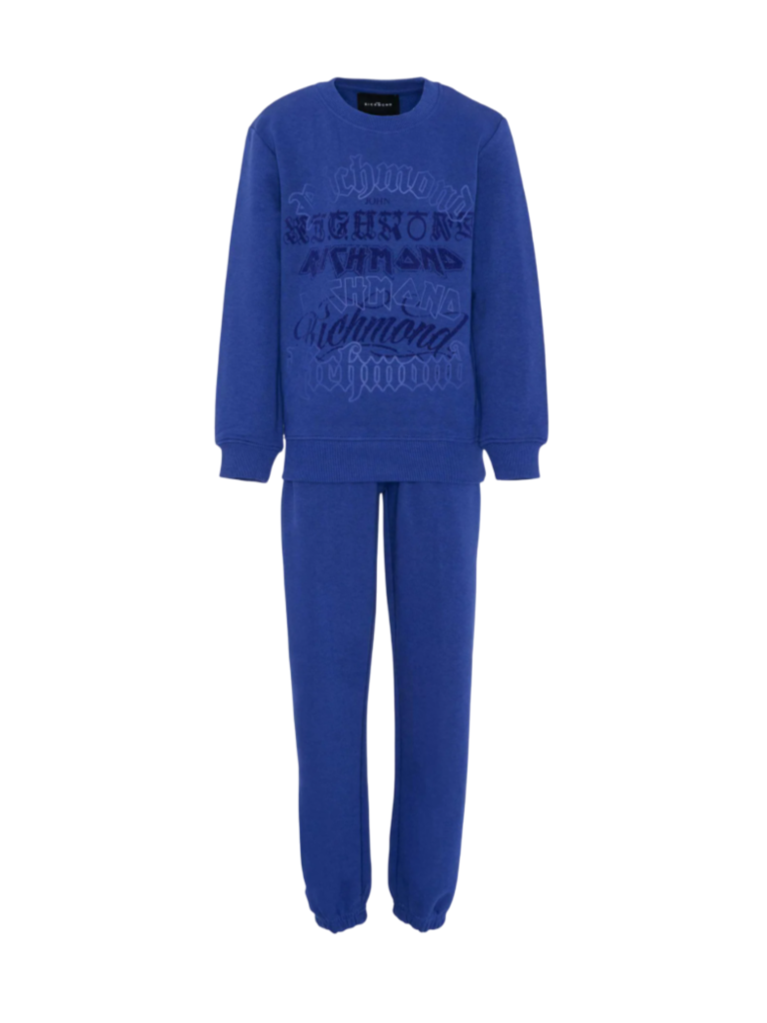 John Richmond tuta sportiva bambino con logo blu RBA25201CF BLU SOLIDATE John RICHMOND 