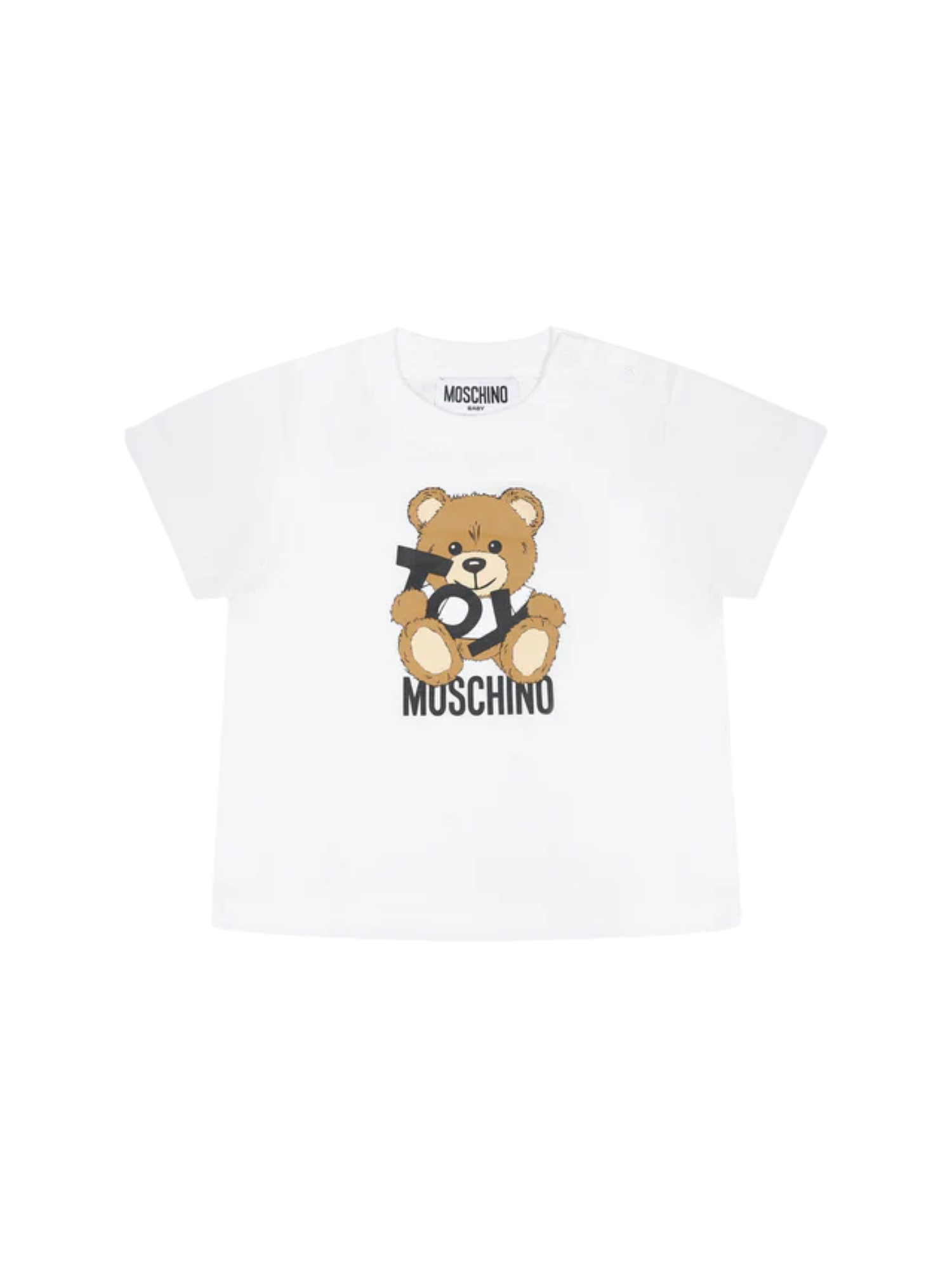 Moschino T-shirt maniche corte con orsetto Toy bianco MNM047-LAA03 10101 MOSCHINO 