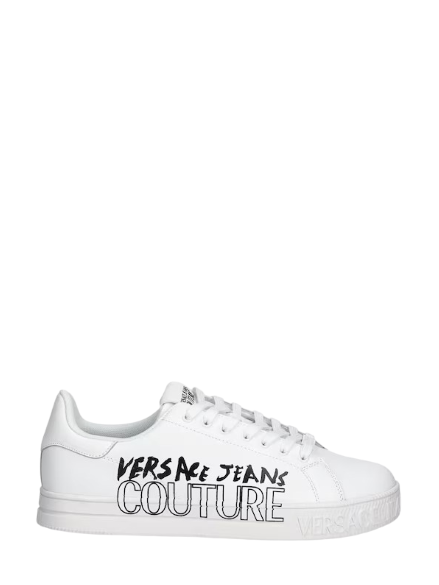 Versace Jeans Couture sneakers Court in ecopelle con logo bianco 78YA3SKC-ZPB03 003 VERSACE Jeans Couture 