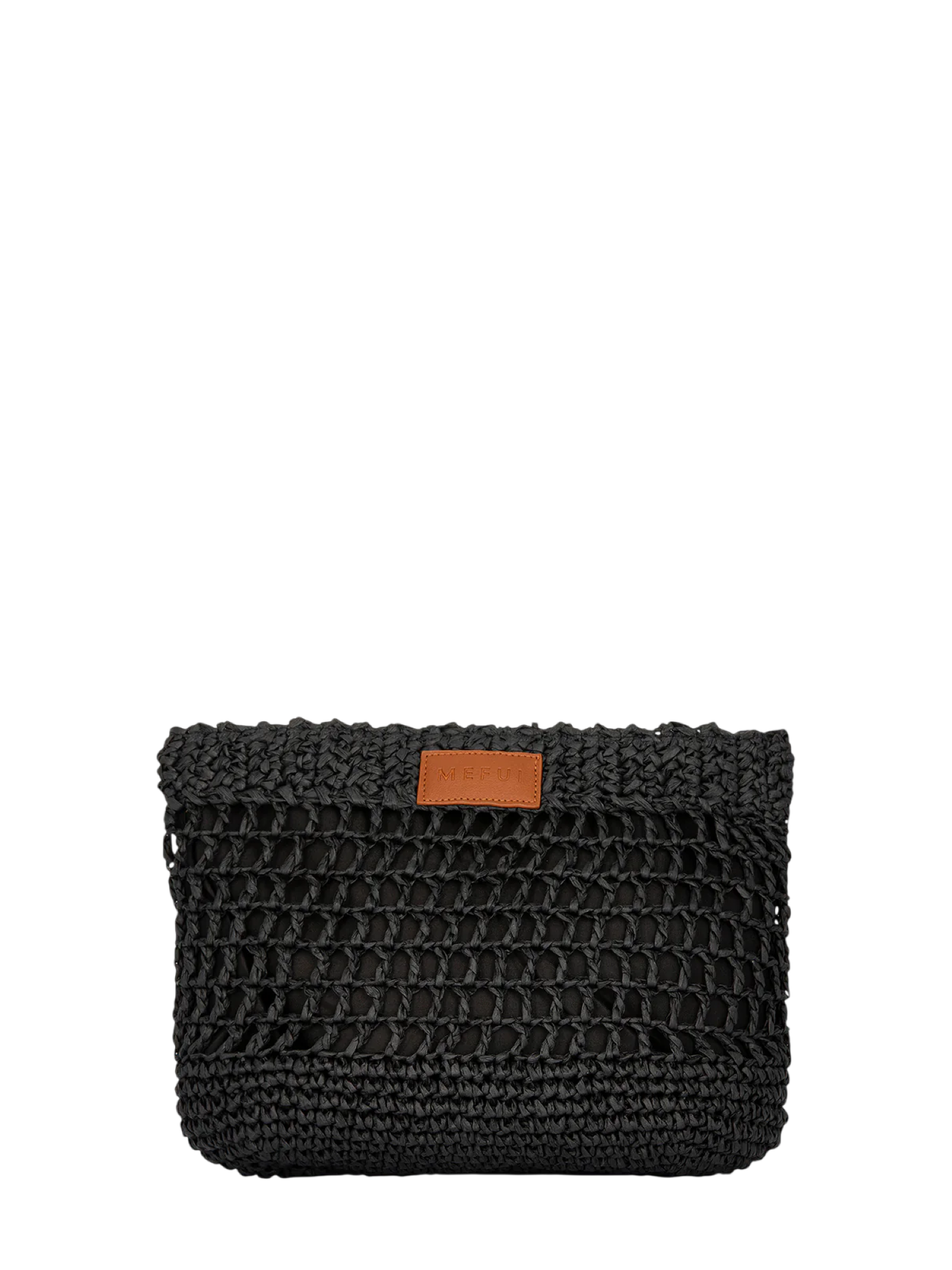 Me Fui pochette donna in rafia nero MA26-SW0060 BK ME FUI 