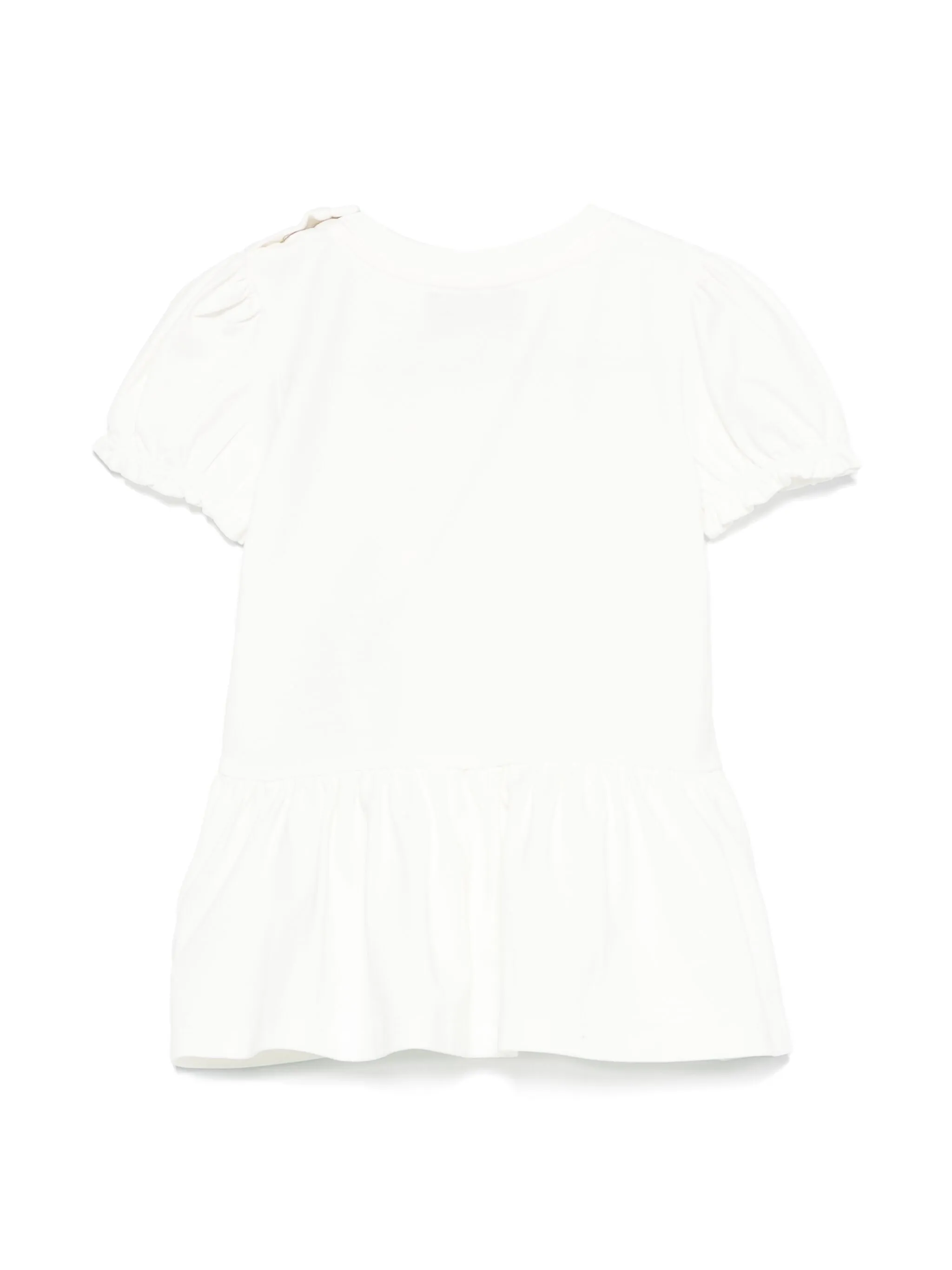 Moschino abito neonata con balza stampa orsetto panna MDV0C7-LBA00 10063 MOSCHINO 