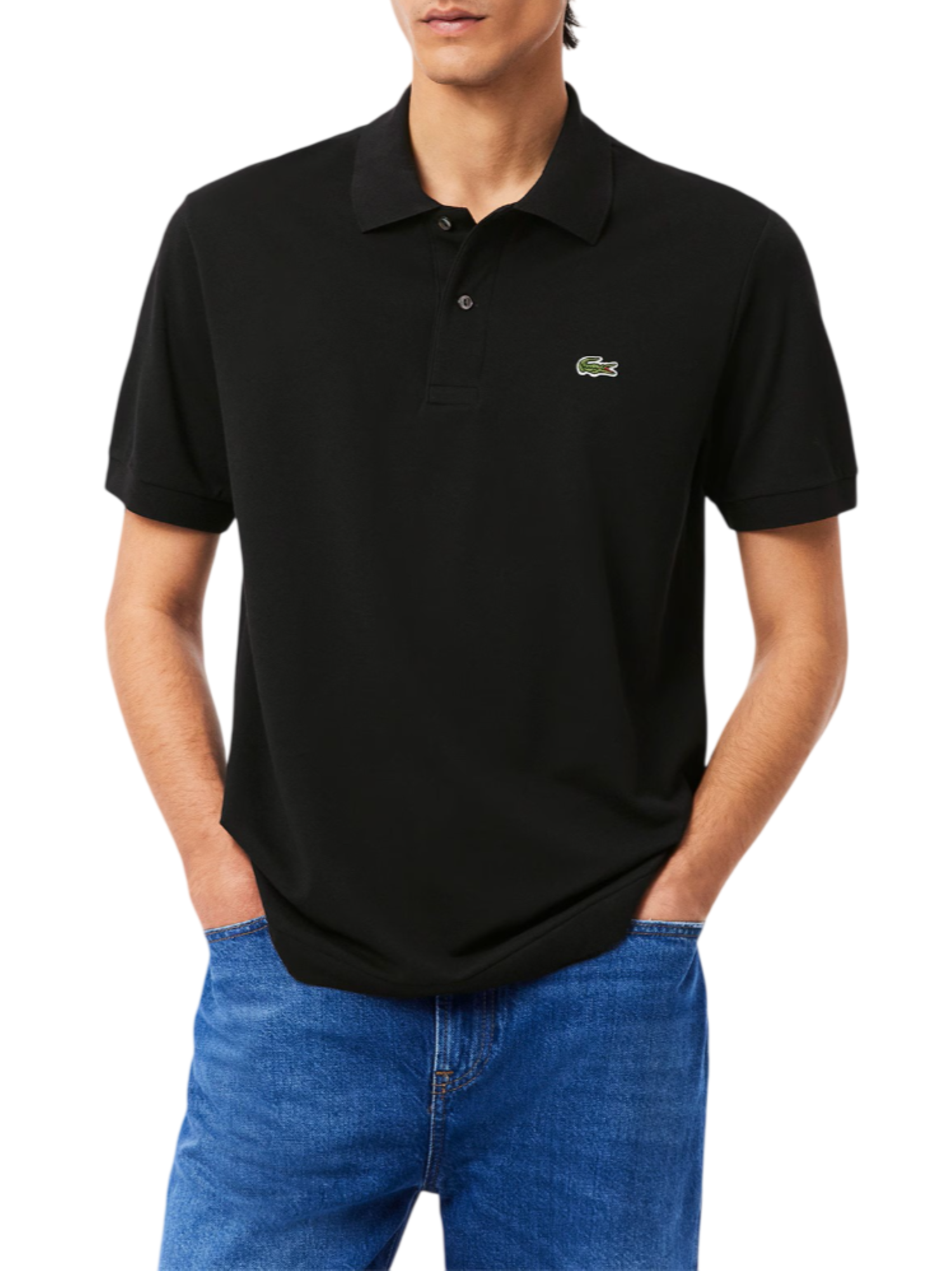 Lacoste polo manica corta 12.12 light in piquè nero PH9851 031 LACOSTE 