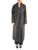 Vicolo cappotto lungo a vestaglia misto lana grigio