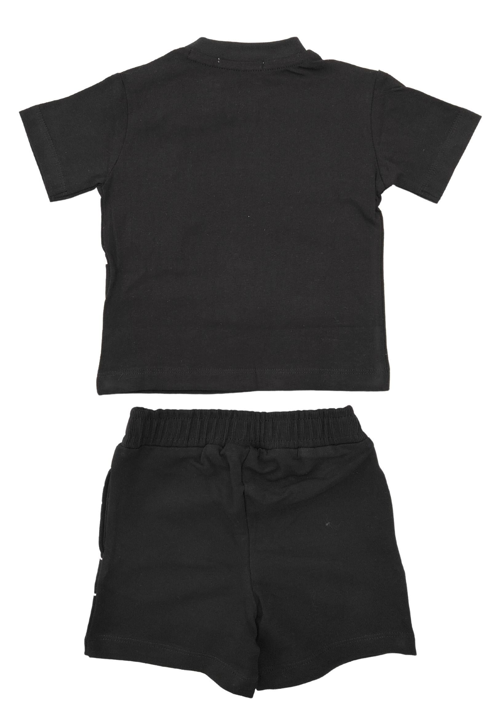 Cesare Paciotti completo T-shirt e shorts con stampa logo nero COMP5120J NERO Cesare Paciotti 