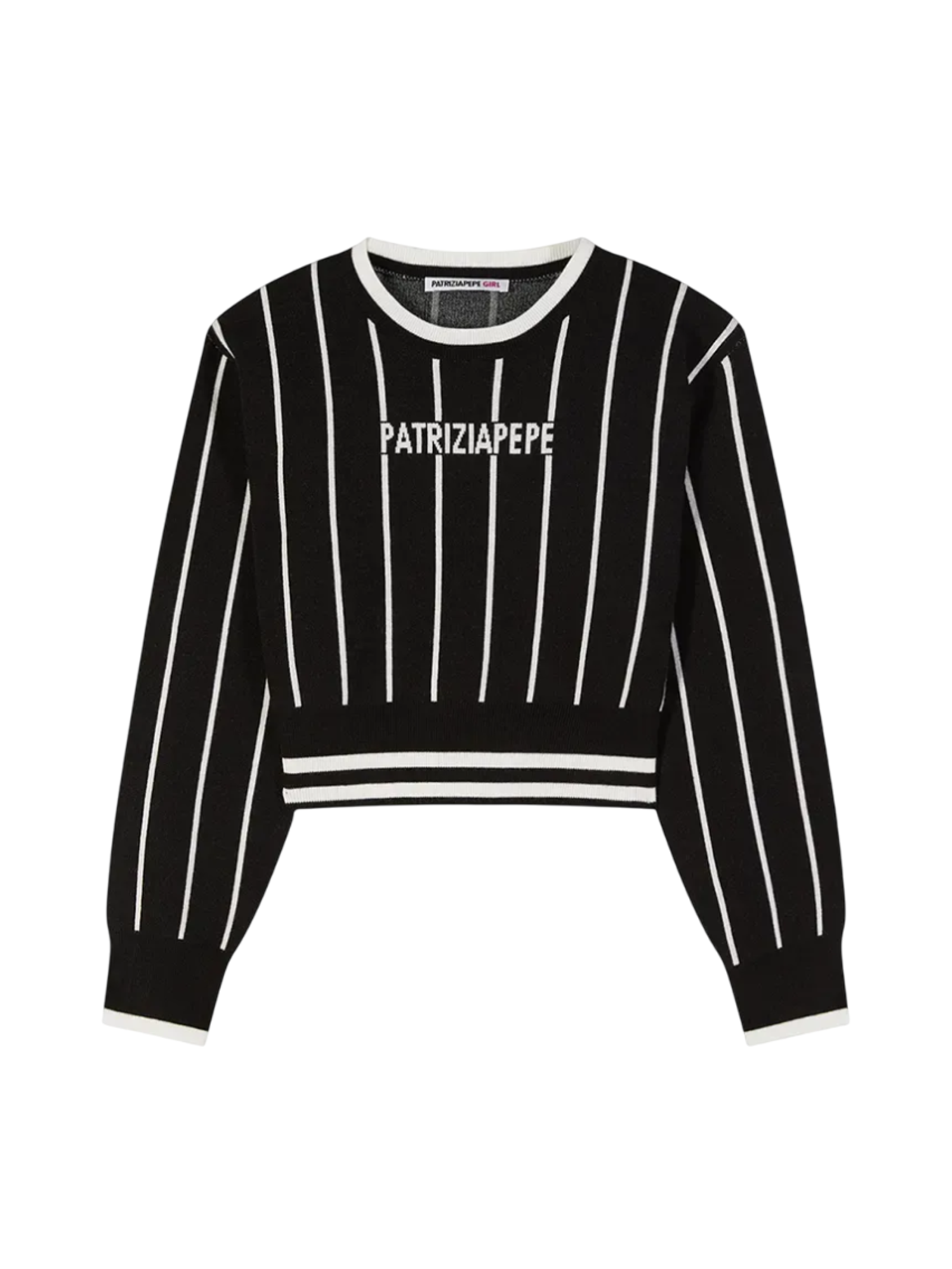 Patrizia Pepe maglia bambina a righe nero panna 7K0057-K275 J4M7 PATRIZIA PEPE 