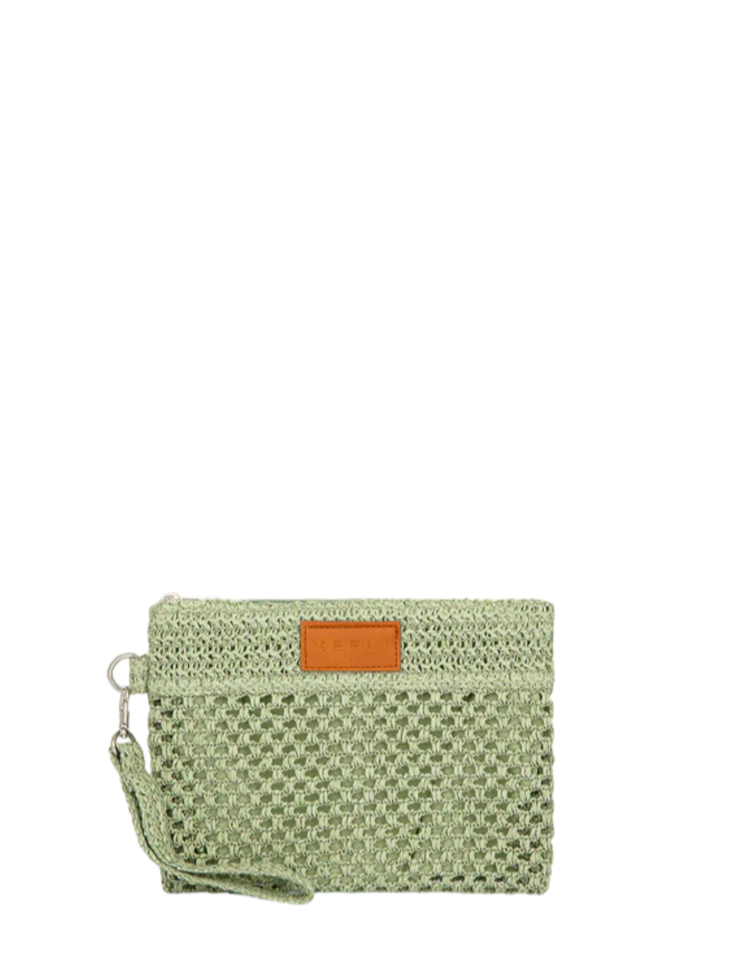Me Fui pochette mare in rafia verde MA25-A077 GN ME FUI 