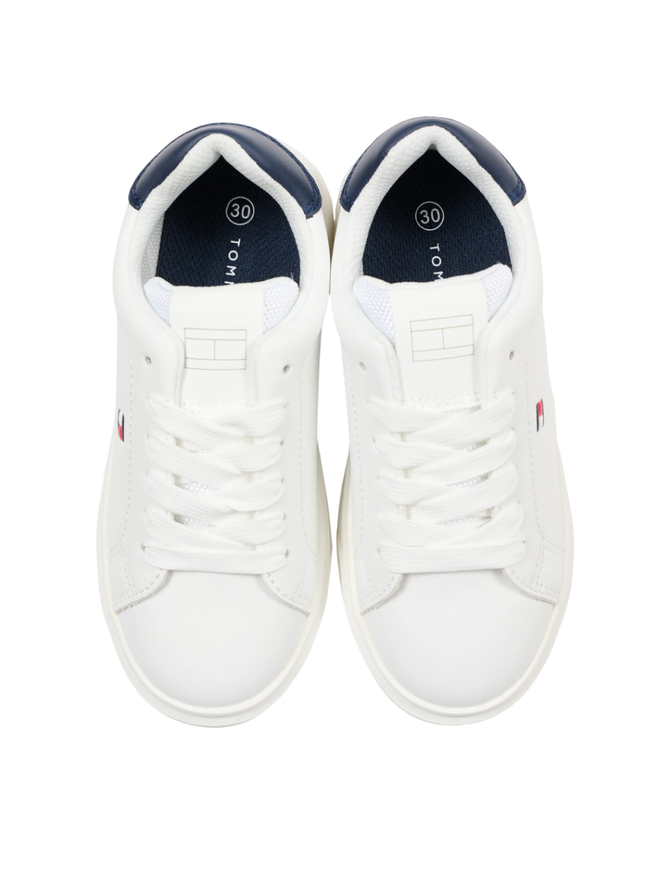 Tommy Hilfiger sneakers bambino in ecopelle bianco T3X9-34350-1355 X336 Tommy Hilfiger 