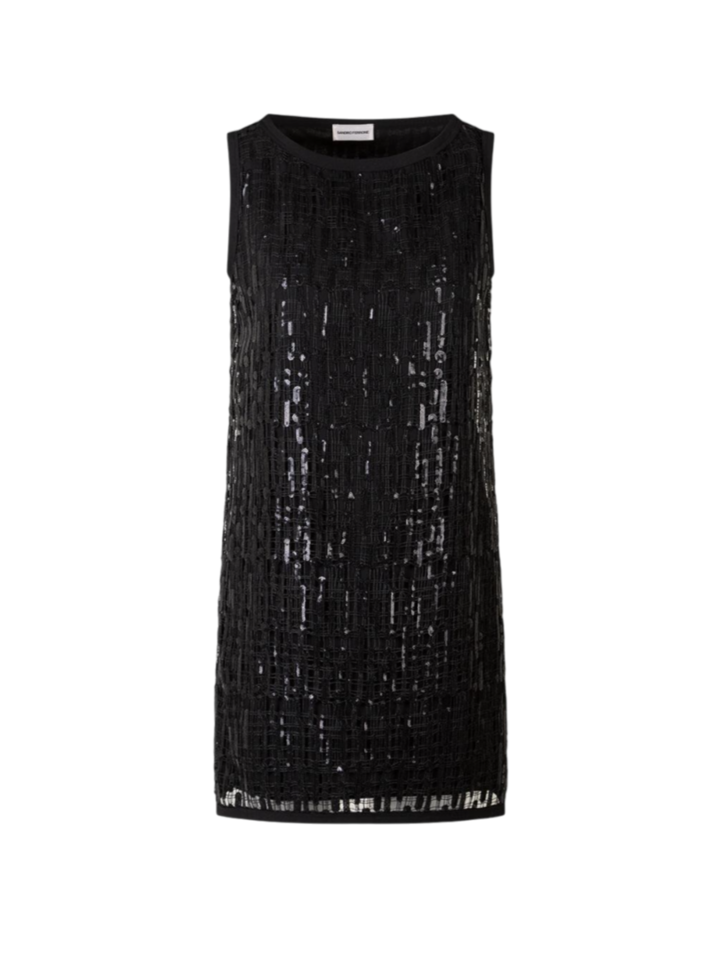 Sandro Ferrone abito corto Lace in macramè con paillettes nero S31YBESUEZ NERO Sandro FERRONE 