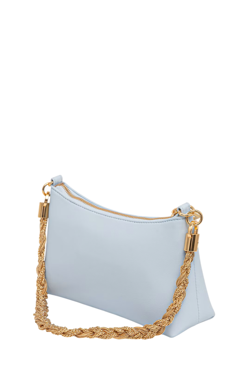 Love Moschino borsa in ecopelle con manico gioiello celeste JC4143PP1O-LX0 701 MOSCHINO LOVE 