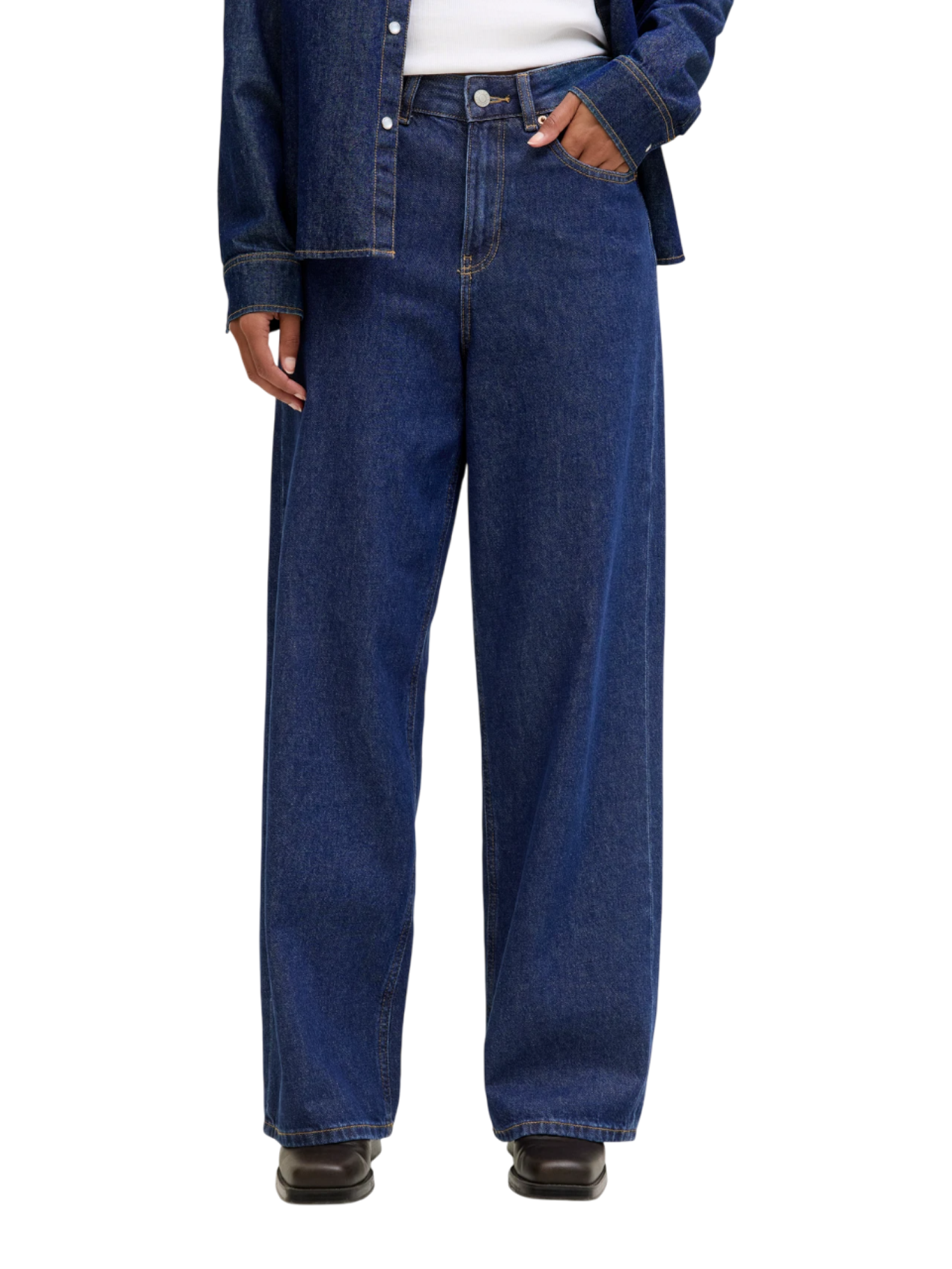 Jjxx jeans gamba larga donna lavaggio scuro 12203894 MR6001 JJXX 