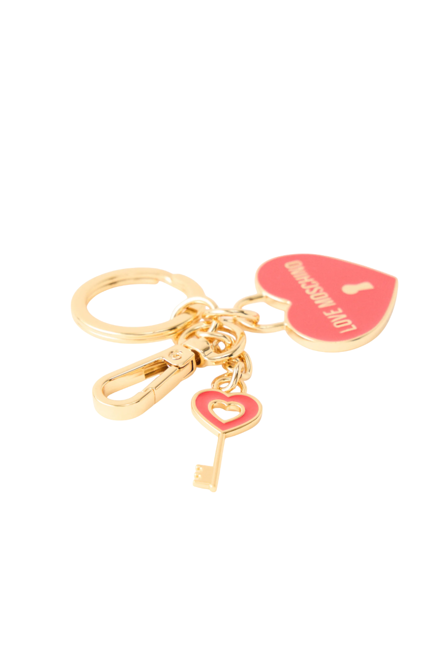 Love Moschino portachiavi con lucchetto Heart oro rosso<BR/><BR/><BR/><BR/><BR/>Love Moschino portachiavi con lucchetto Heart oro rosso<BR/><BR/> JC5404PP1O-L22 90A MOSCHINO LOVE 