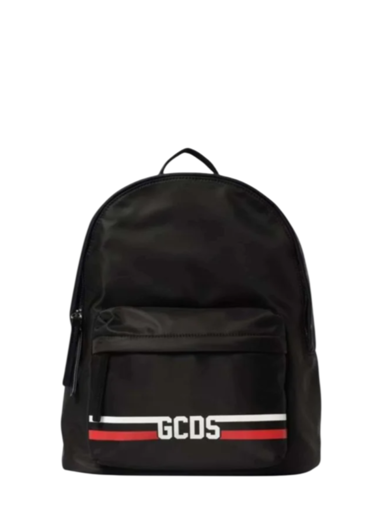 GCDS zaino bambino in nylon con logo nero GCKB100-462 BLACK-WHITE-RED GCDS 
