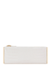 Elisabetta Franchi pochette in ecopelle coccodrillo bianco latte