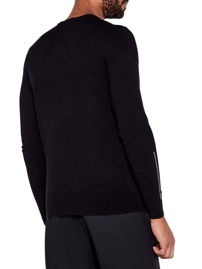 John Richmond maglia girocollo Cuanza nero UMA25054MA BLACK John RICHMOND 