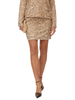 Vero Moda gonna corta con paillettes beige