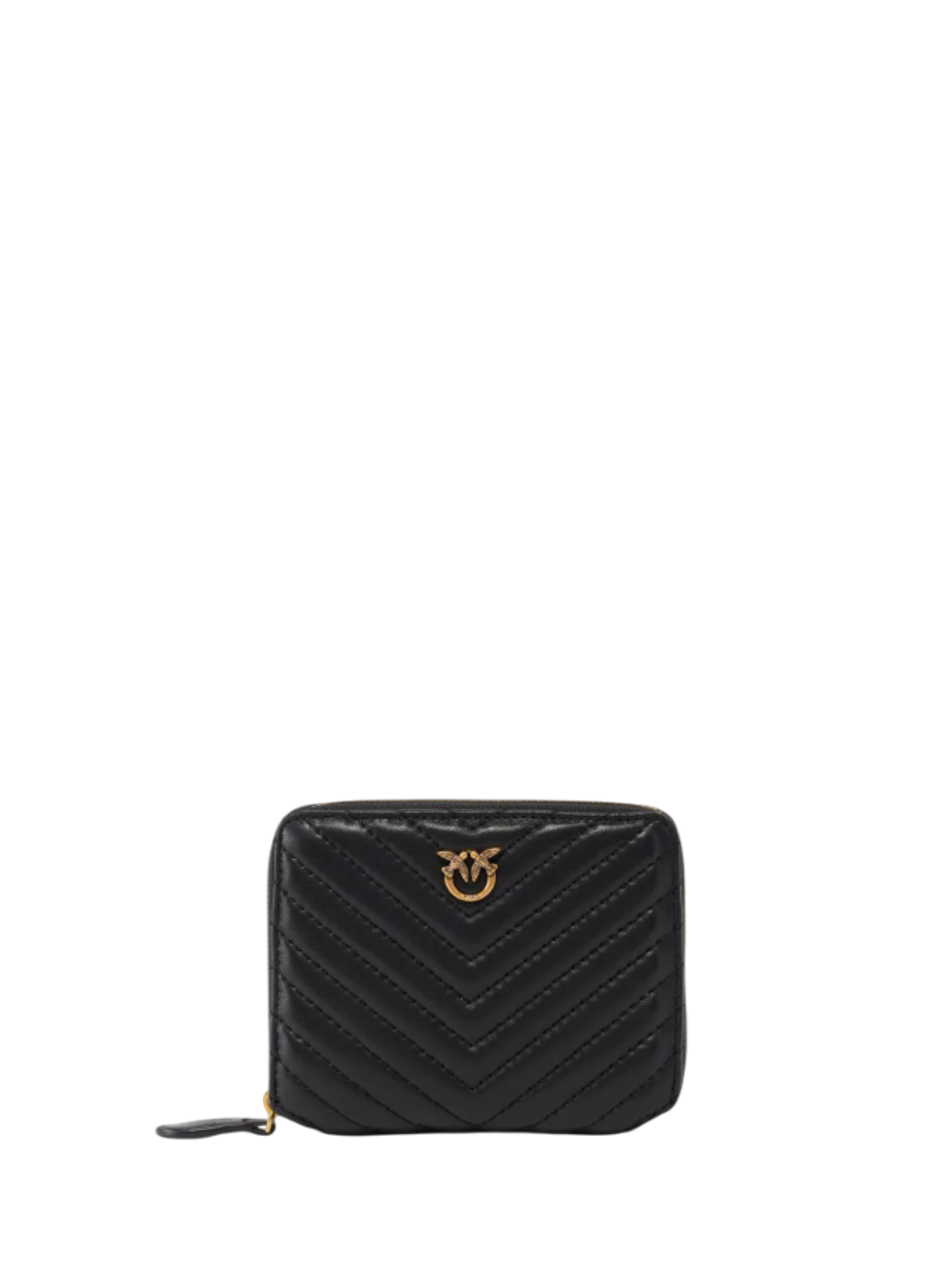 Pinko portafogli Taylor in pelle chevron nero 100249-A0GK Z99Q PINKO 