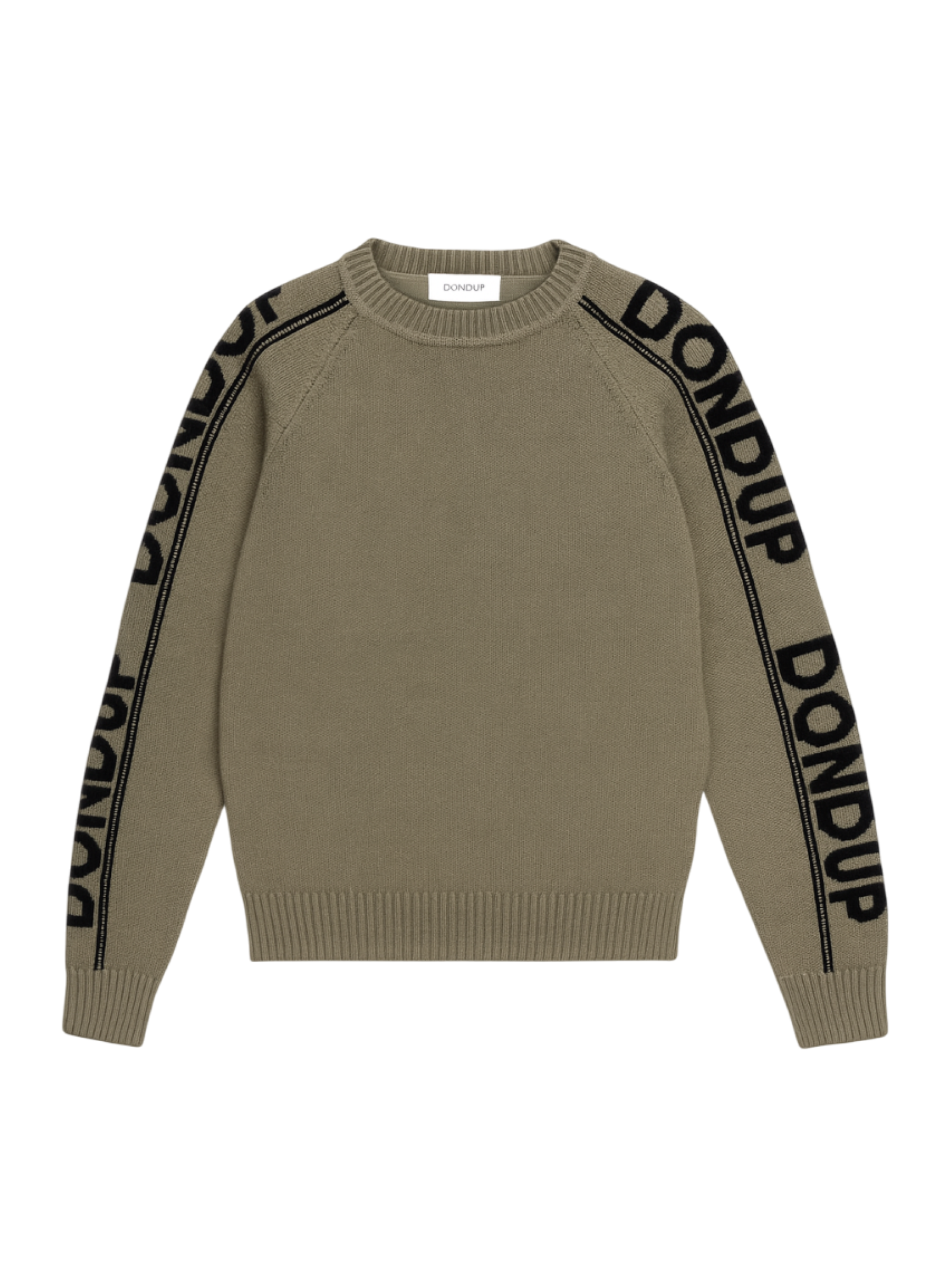 Dondup maglia bambino in misto lana verde militare DMMA032CFL011 1005 DONDUP 