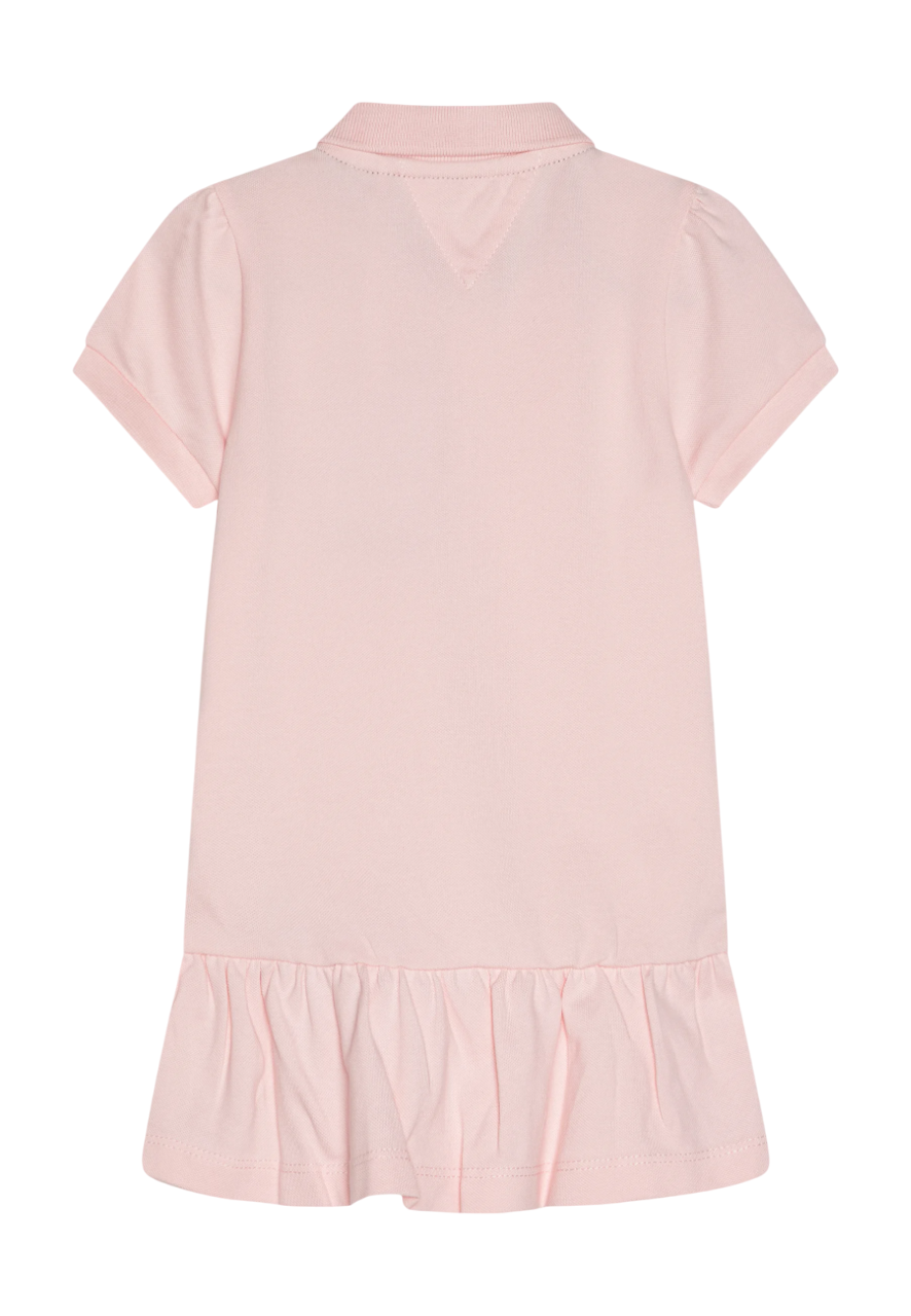 Tommy Hilfiger abito stile polo in piquè rosa KN0KN02045 TH3 Tommy Hilfiger 