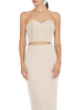 Silence top crop bustier ecrù