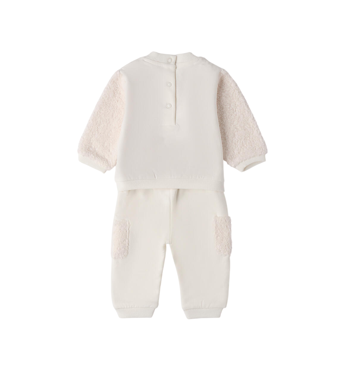 iDo completo neonata in tessuto teddy panna 4F095 0115 iDO 