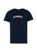 Tommy Hilfiger T-shirt bambino manica corta con logo blu