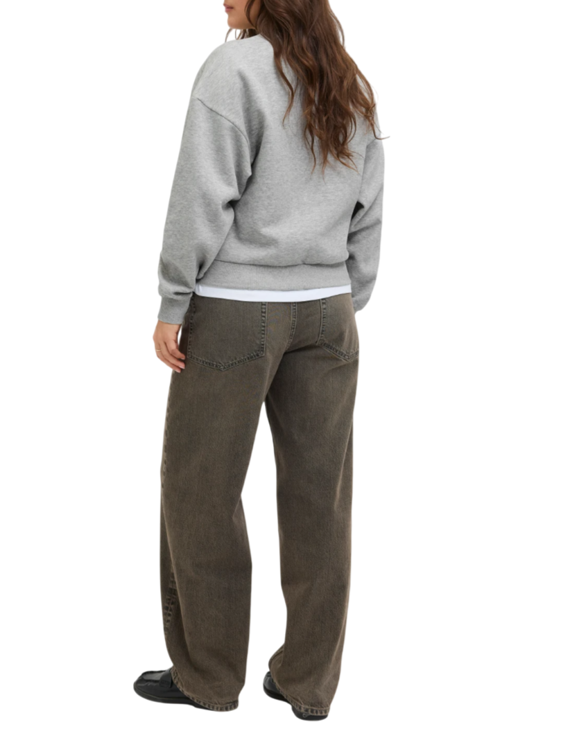 Jjxx felpa Saint Tropez grigio 12260608 LIGHT GREY MEL.-SAINT TROPEZ JJXX 