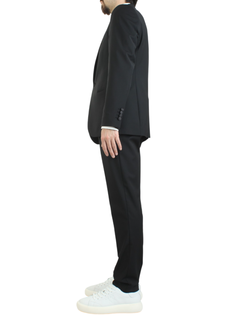 Mulish abito elegante uomo monopetto nero ZANTERASO-AB213 NERO MULISH 