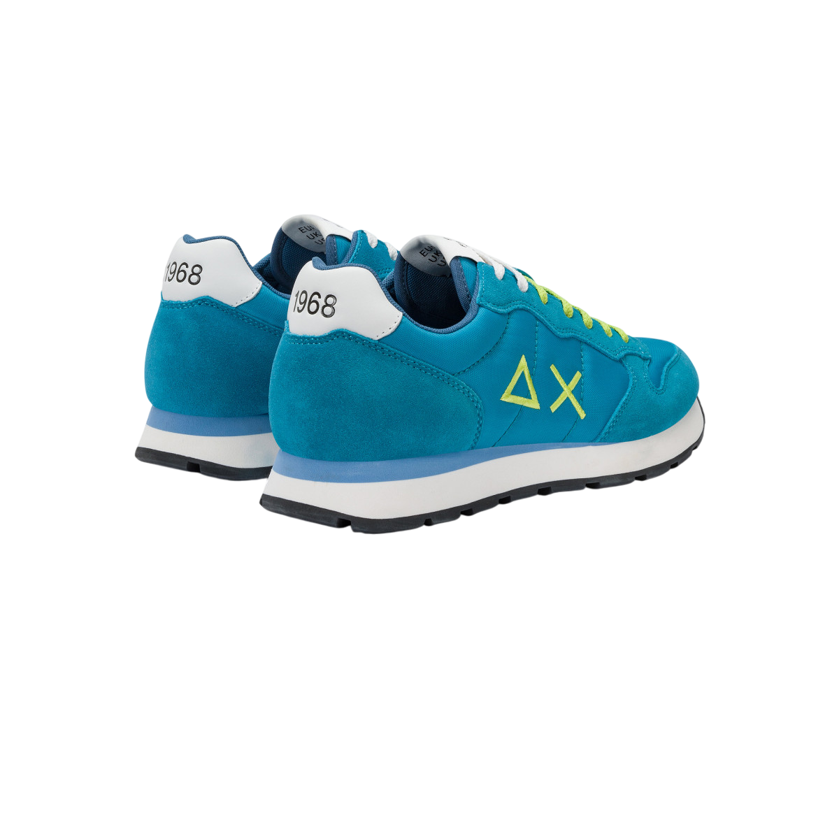 Sun68 sneakers Tom Solid in suede e tessuto ottanio chiaro Z35101 OTTANIO CHIARO SUN68 