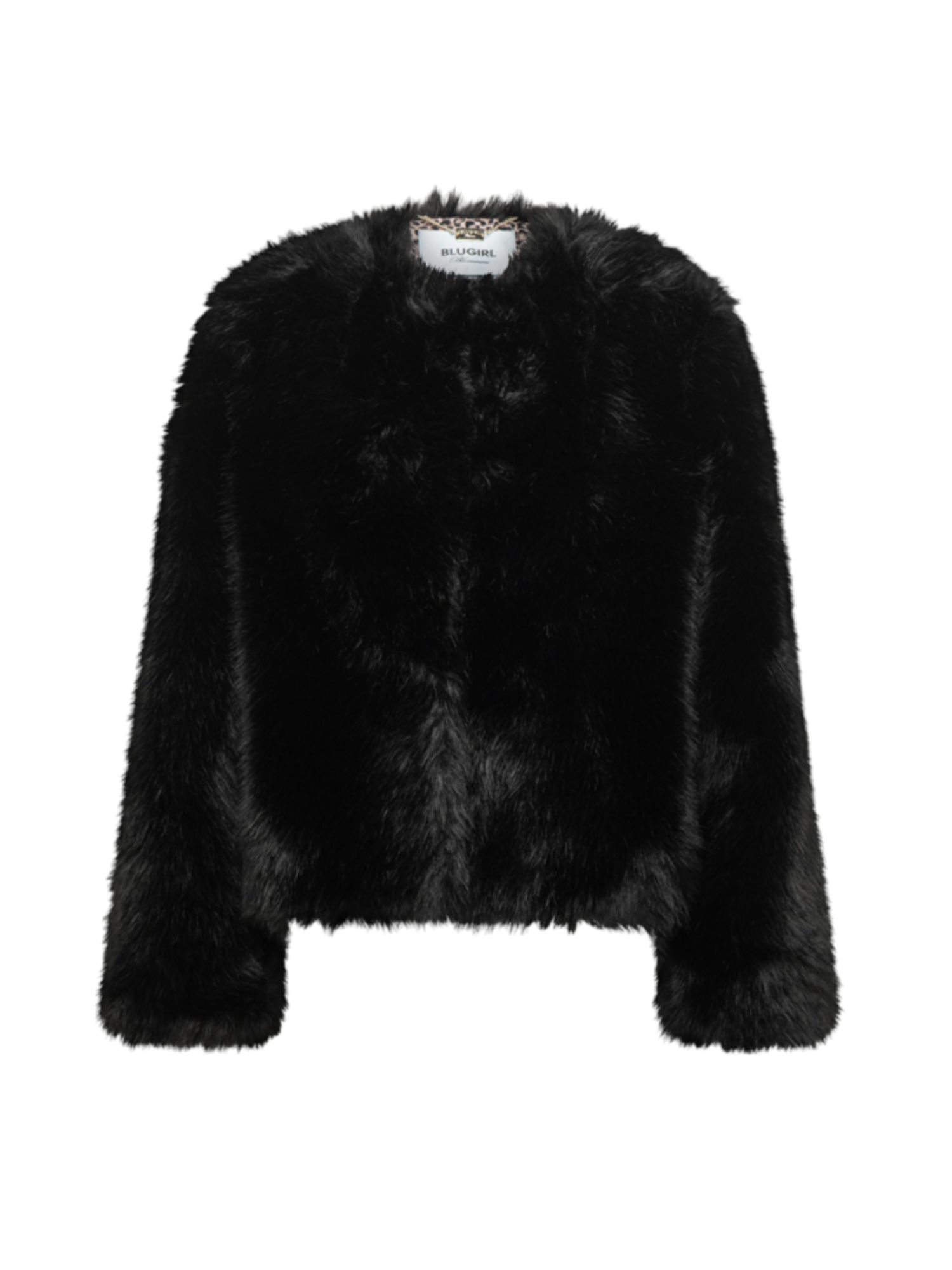 Blugirl pelliccia ecologica corta nero RF5212E1088 22222 BLUGIRL 