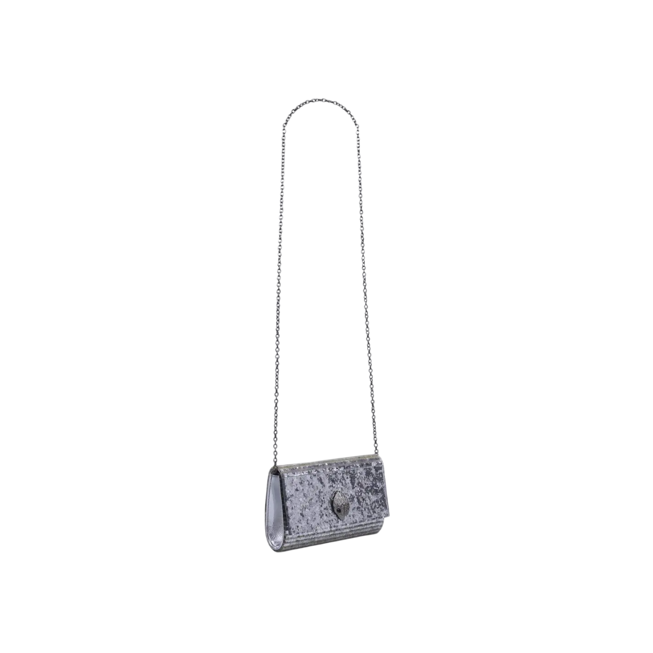 Kurt Geiger clutch Party Eagle con paillettes argento 8764063979 SILVER KURT GEIGER 