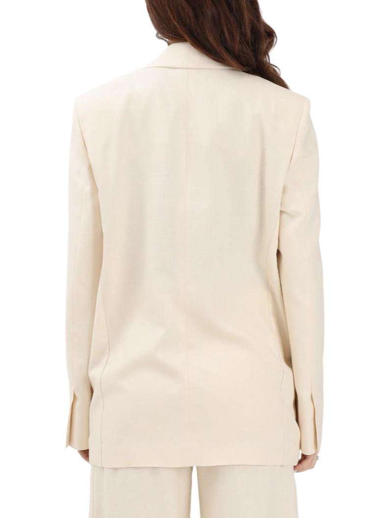 Pinko giacca blazer Faith in tessuto Frisottino panna 106529-A2W6 C00 PINKO 