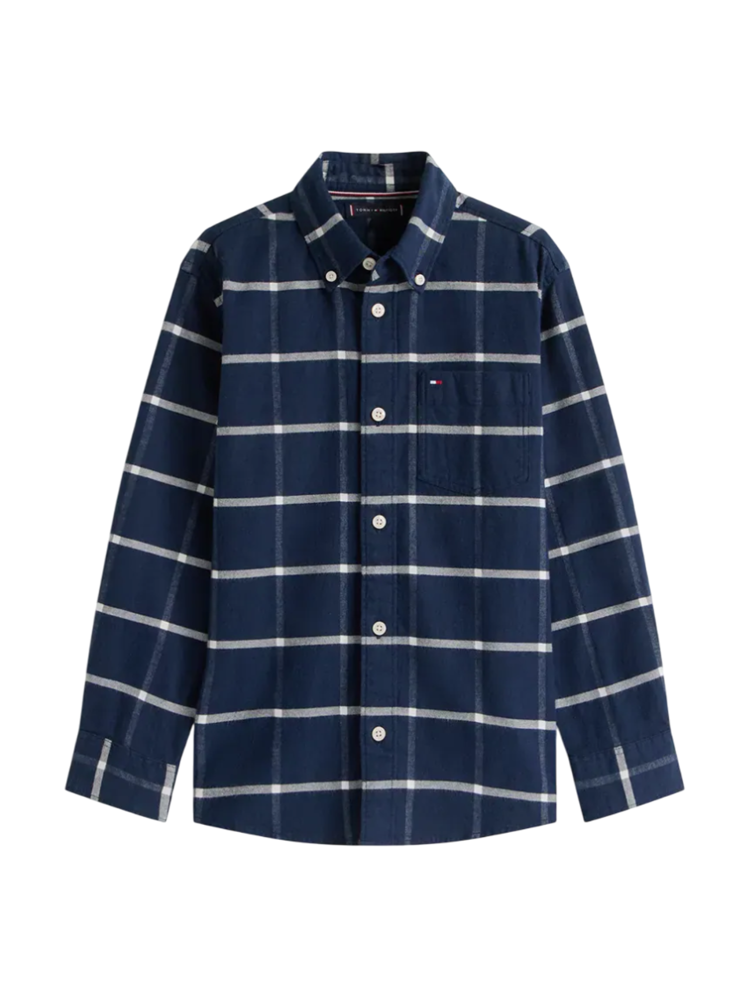 Tommy Hilfiger camicia bambino a quadri blu KB0KB10096 BDS Tommy Hilfiger 