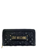 Love Moschino portafogli in ecopelle trapuntata nero oro