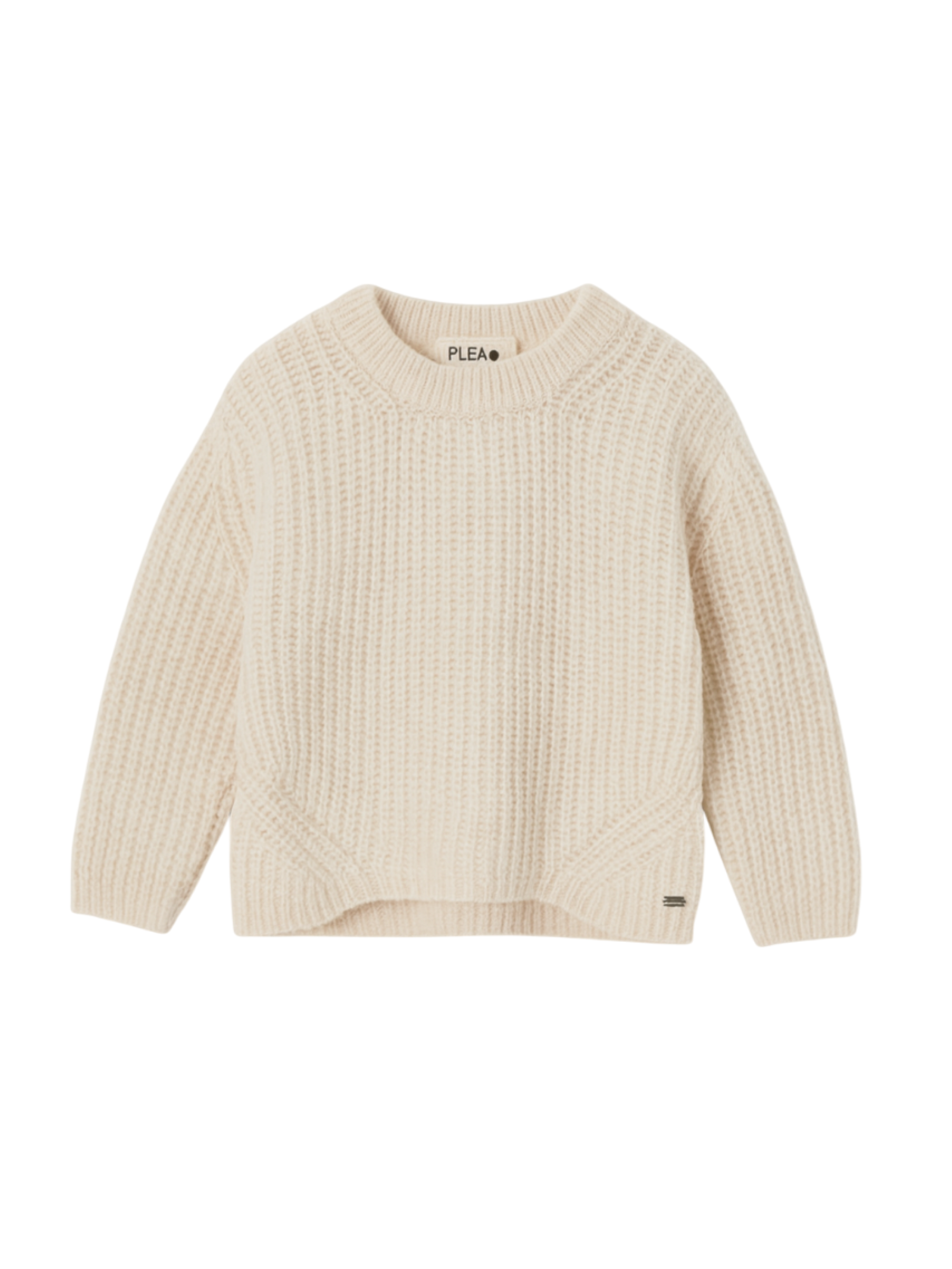 Please maglia bambina in misto lana panna NB68230G77 1134 PLEASE KID 