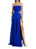 Atelier Legora abito cerimonia lungo con Snake gioiello blu royal