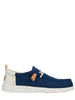 Hey Dude mocassino Wally Craft in lino blu