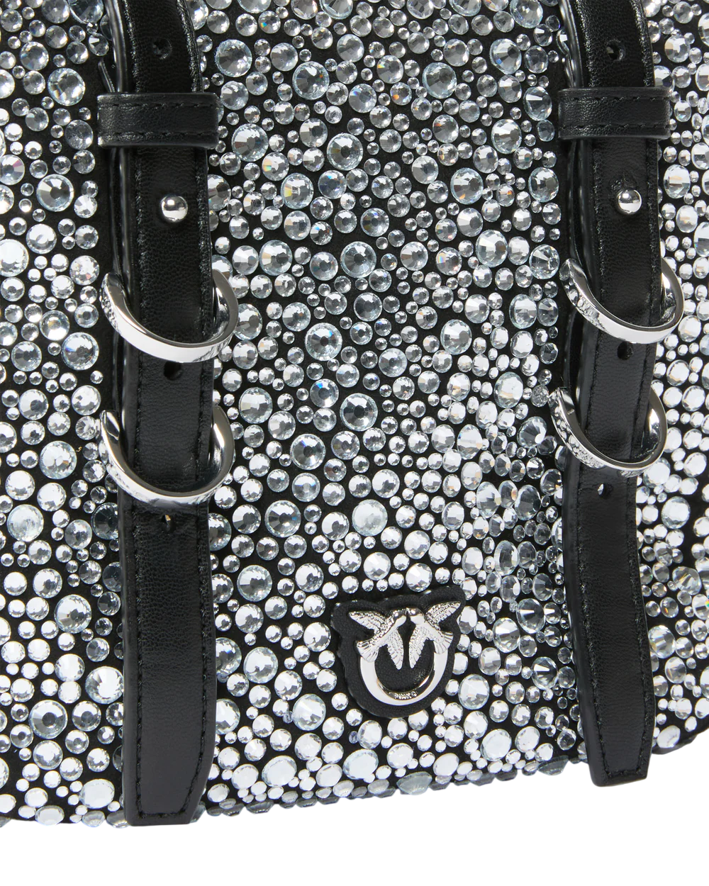Pinko borsa Cubic full strass nero 106465-A2WF Z99N PINKO 