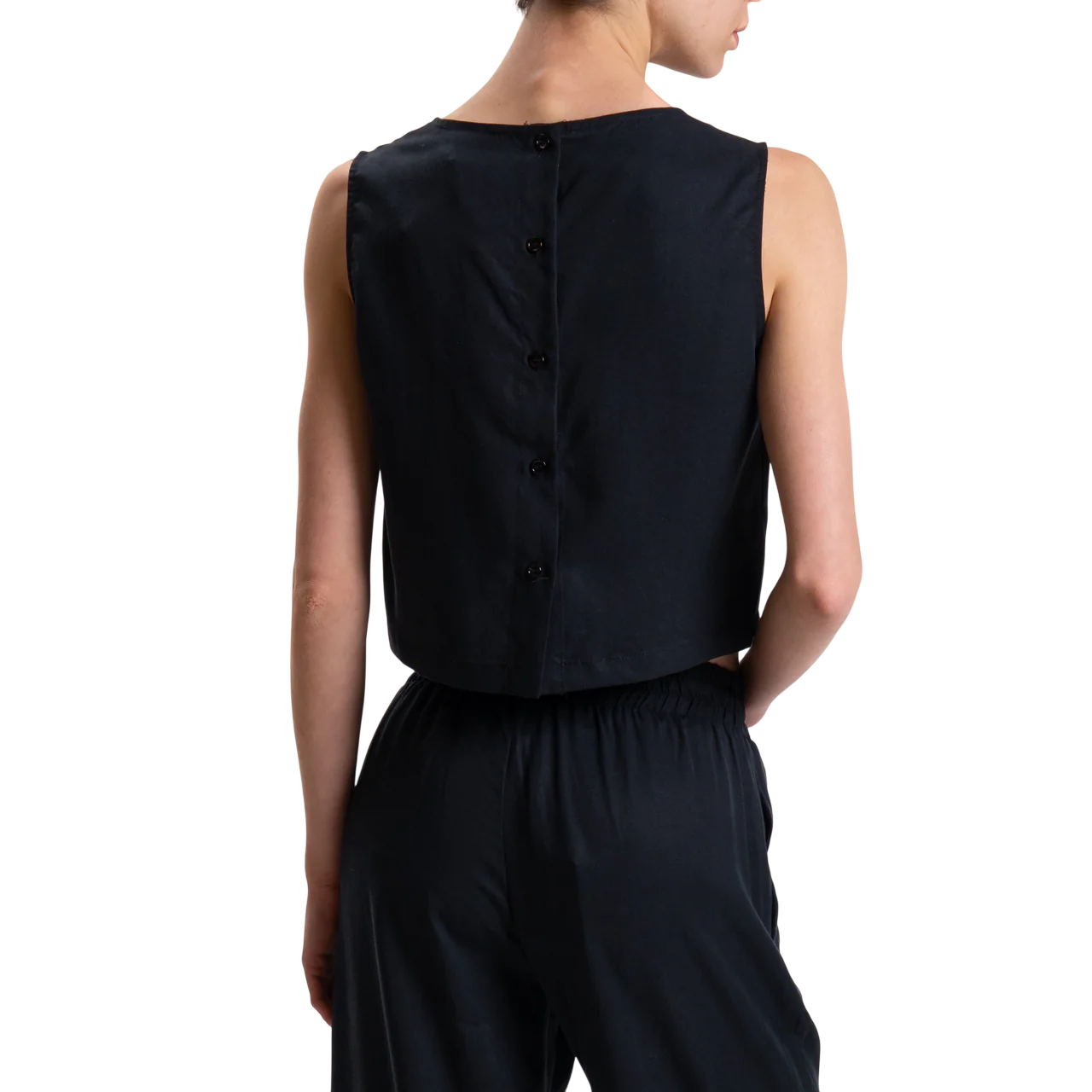Vicolo top crop nero TD2578 NERO VICOLO 