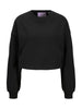 Jjxx felpa donna crop nero