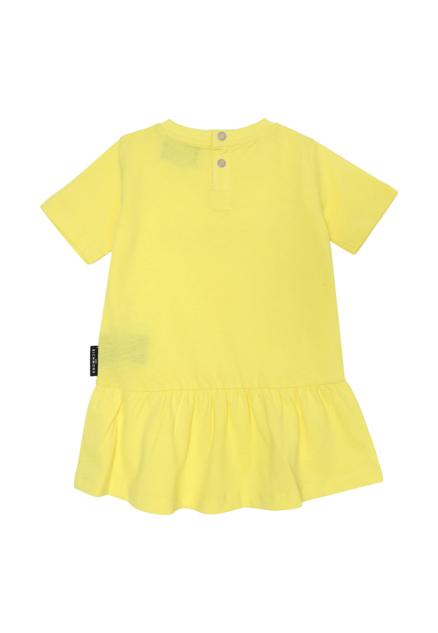 John Richmond abito Gieris neonata con logo giallo RIP25006VE YELLOW-LIL John RICHMOND 