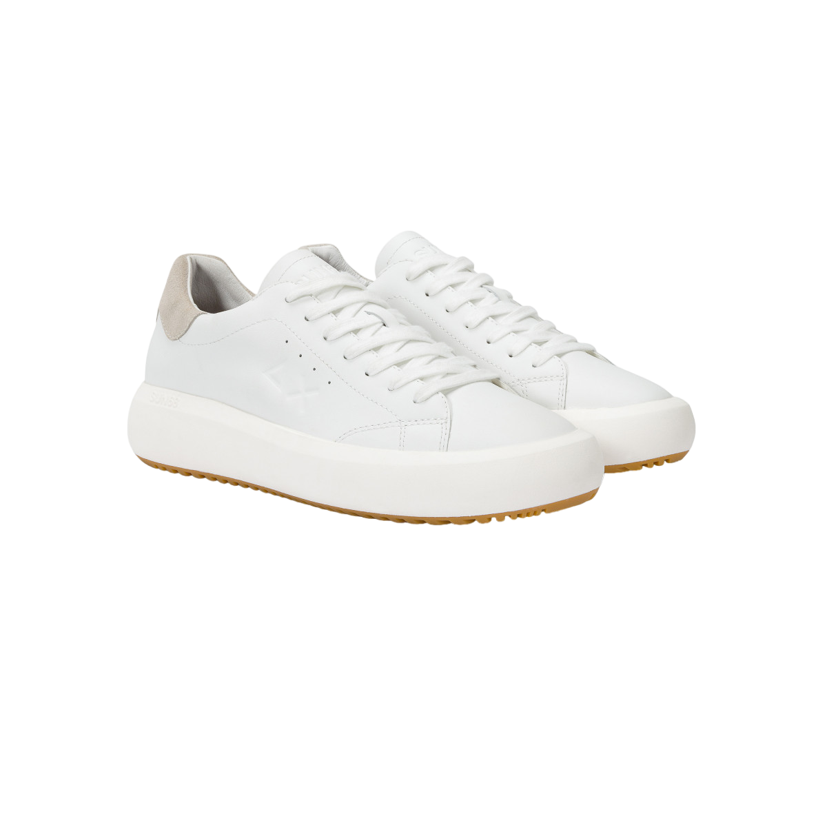 Sun68 sneakers Big Boy Leather in pelle bianco ecrù Z44144 BIANCO SUN68 