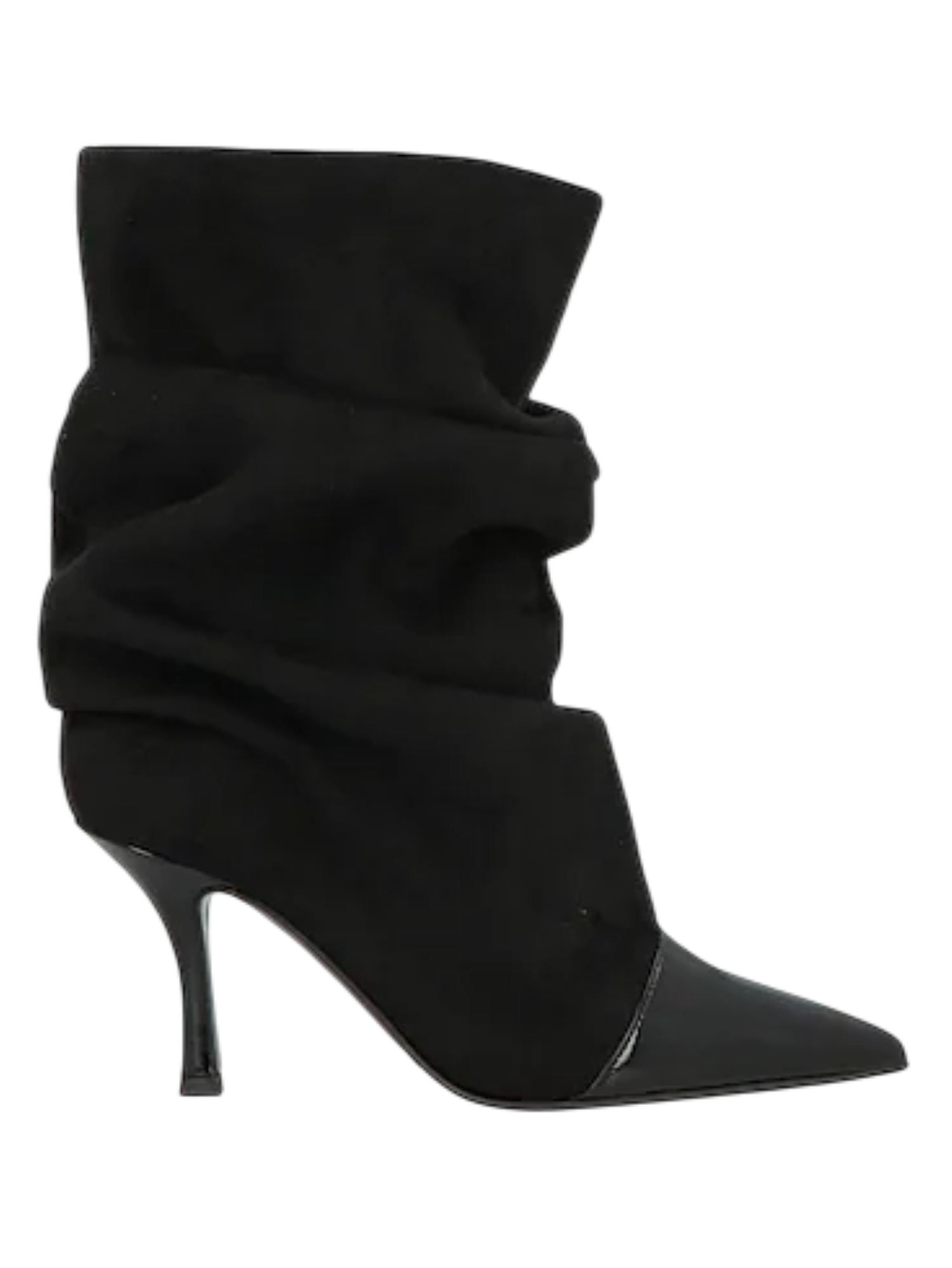 Marc Ellis stivali alti a punta in suede nero GLC8608C-8-281 BLACK MARC ELLIS 